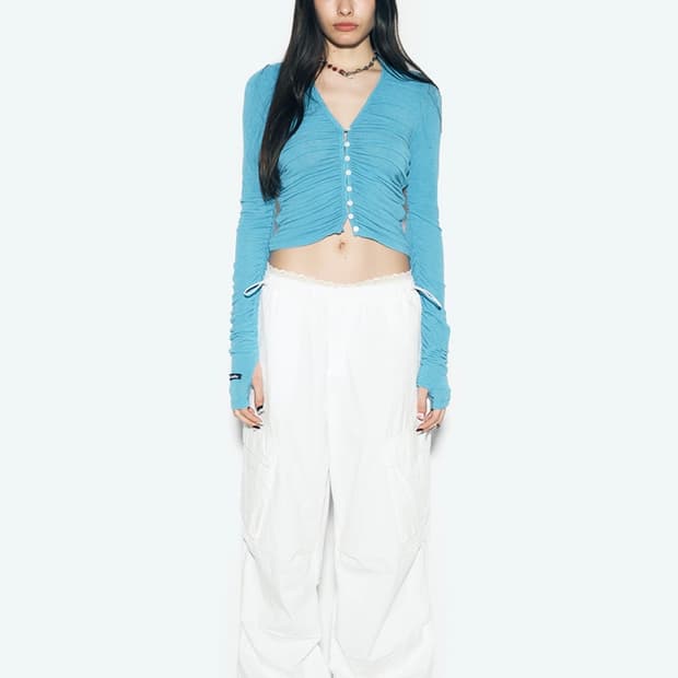 애즈이프캘리 카고팬츠 화이트 새상품 판매