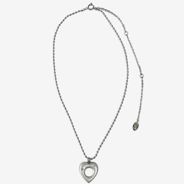 엔프프 목걸이 heart hole necklace
