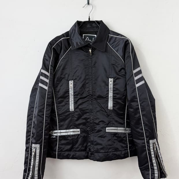 Vintage AJ(andrea jovine) 나일론 블루종