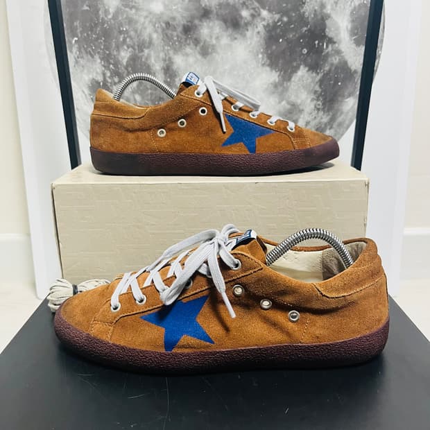 정품 43) 골든구스 브라운 누벅 스니커즈 275~280