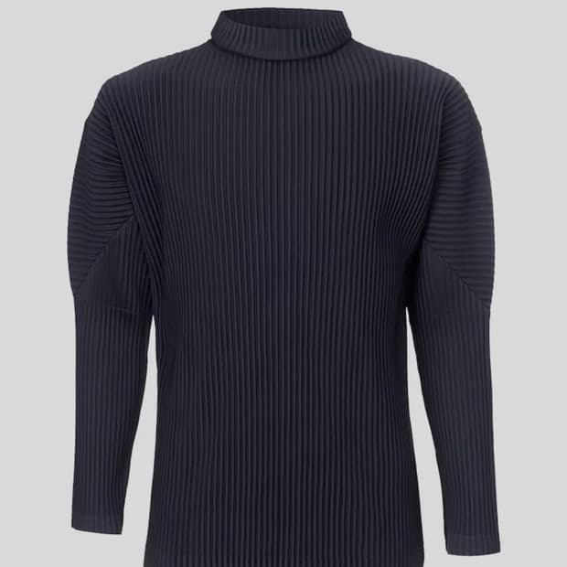 옴므 플리세 이세이 미야케 하이넥 롱