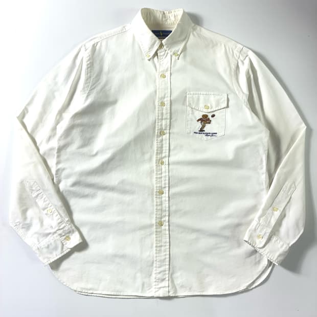 Polo  폴로 랄프로렌 럭비베어 자수 옥스퍼드 셔츠 