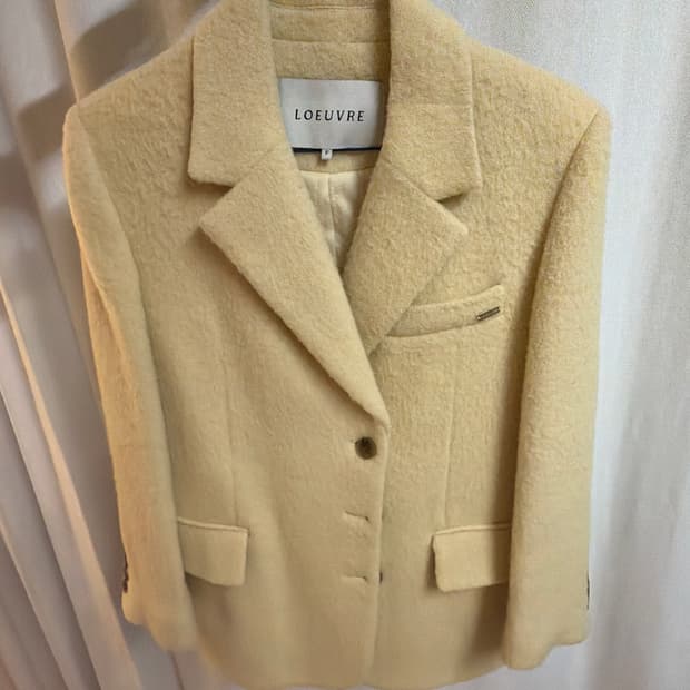 루에브르 퀼티드 라인드 알파카 자켓