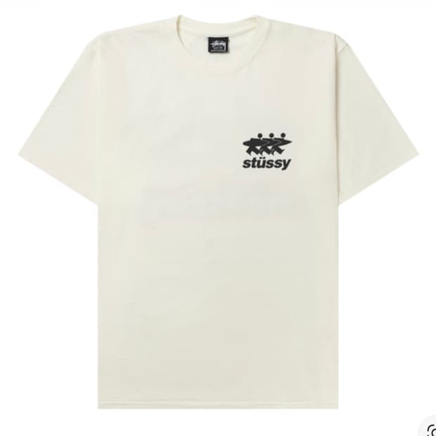 스투시 서프워크 피그먼트 다이드 티셔츠 내츄럴