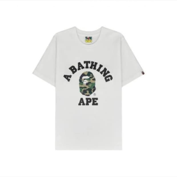 베이프 에이프 카모 반팔티