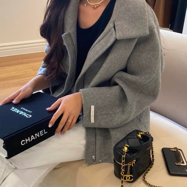 쏭라벨(SSONG LABEL) 하이넥 발렌 핸드메이드코트 새상품 