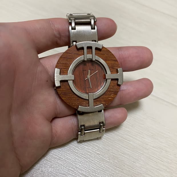 빈티지 원목 나무 시계