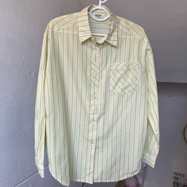 메론 스트라이프 셔츠