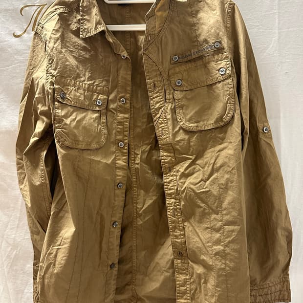 ARMANI EXCHANGE 카키색 셔츠 자켓