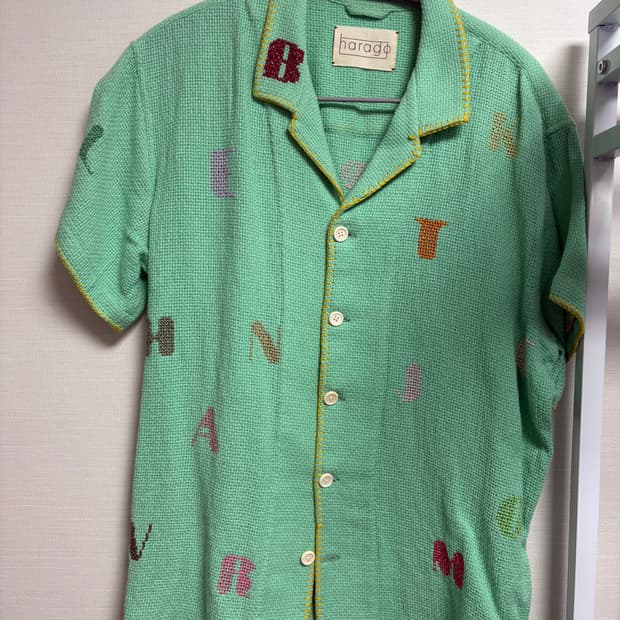 Harago 니트 반팔 셔츠