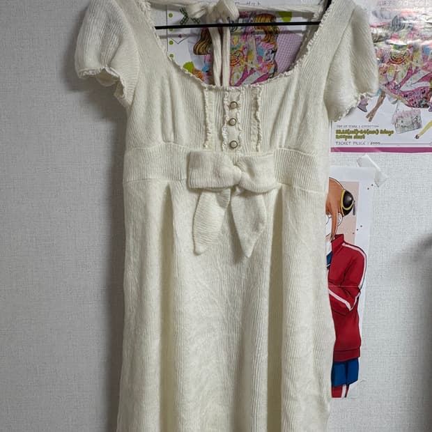 liz lisa 아이보리 리본 원피스, 볼레로