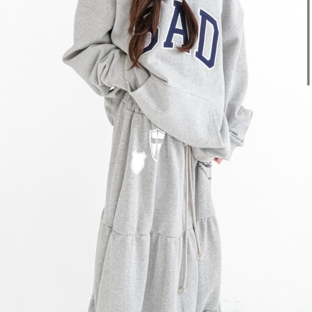 샵페어리 maxi jersey tiered skirt