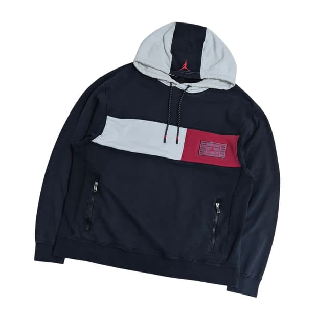 조던 배색 후드티