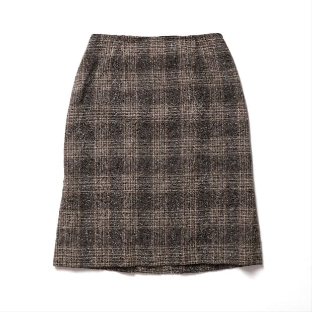 발렌티노 Valentino Check Midi Skirt
