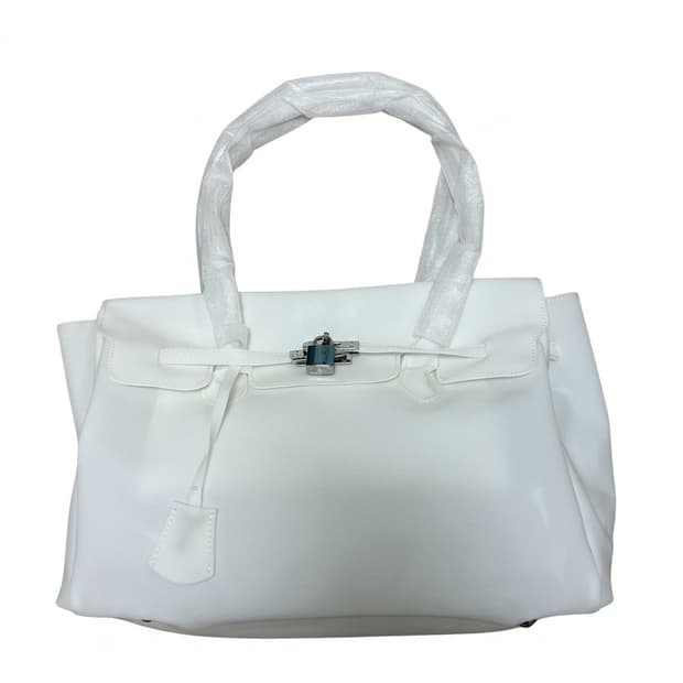 White 키키가방 젤리백 버킨젤리 퍼킨백 L