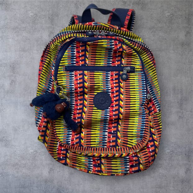 키플링 Kipling 멀티컬러 패턴 백팩