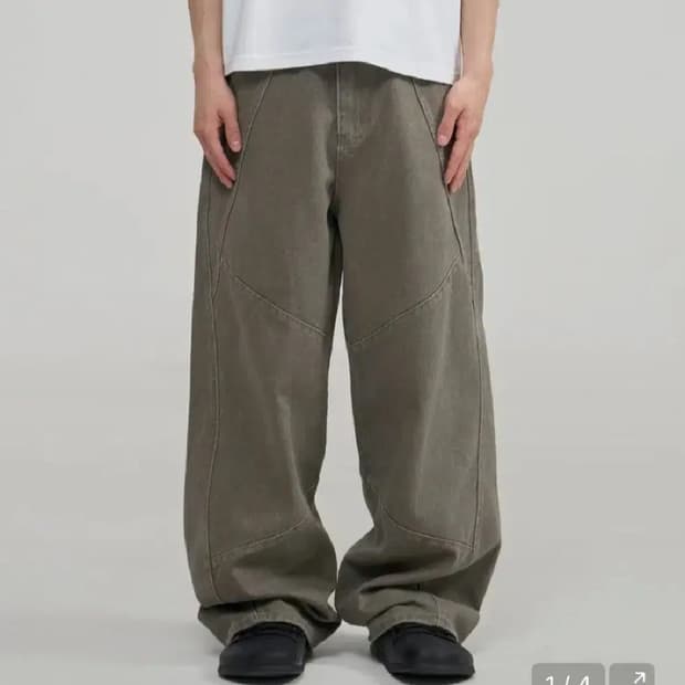 주앙옴므 트위스트 코튼 팬츠 카키