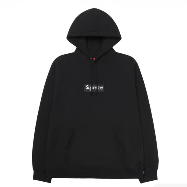XL)슈프림 박스로고 후드 스웨트셔츠 블랙 - 25FW 새상품