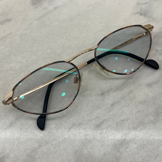 로덴스톡 RODENSTOCK 엔틱 레오파드 골드 캣아이쉐입 메탈테 안경