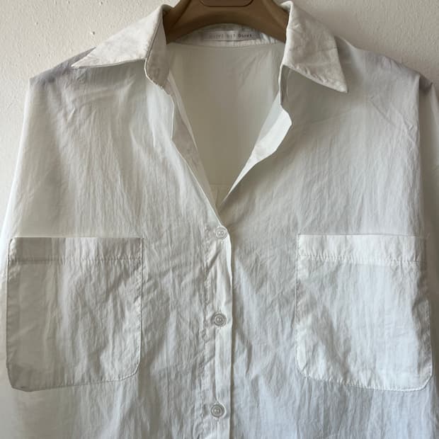 올리브데올리브 여성 아이보리 루즈핏셔츠자켓 카라셔츠