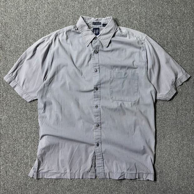 OLD GAP 체크 셔츠 그레이 ( L/OLD-7622 )