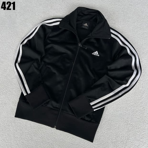 아디다스 블랙 삼선 져지 