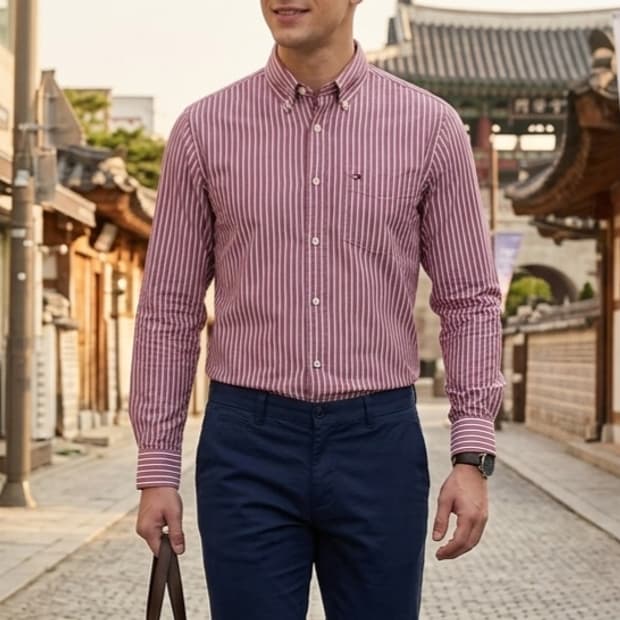 [95]타미힐피거 스트라이프 셔츠