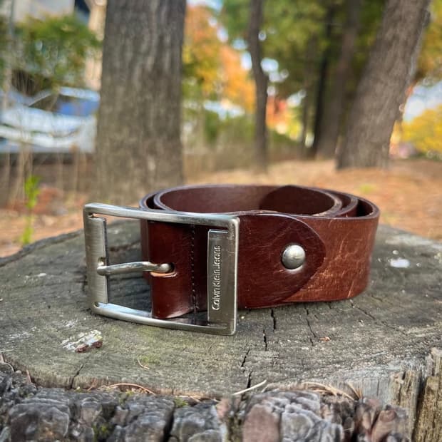 빈티지 캘빈클라인 레더 벨트