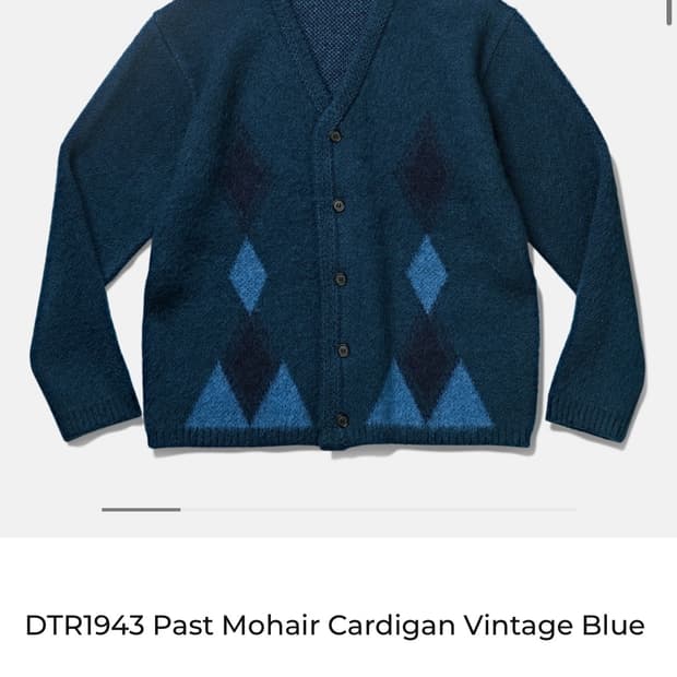 deutero past mohair cardigan vintageblue