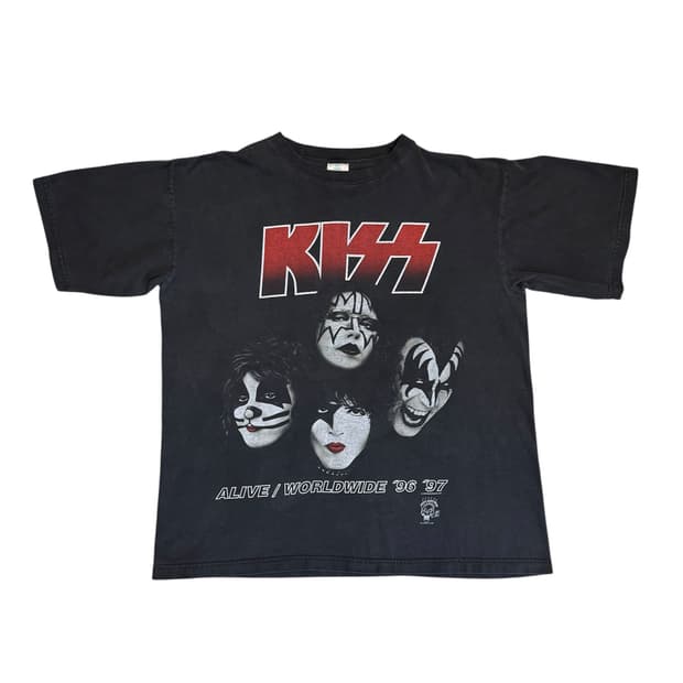 빈티지 90s Kiss Alive Band Tour Tee