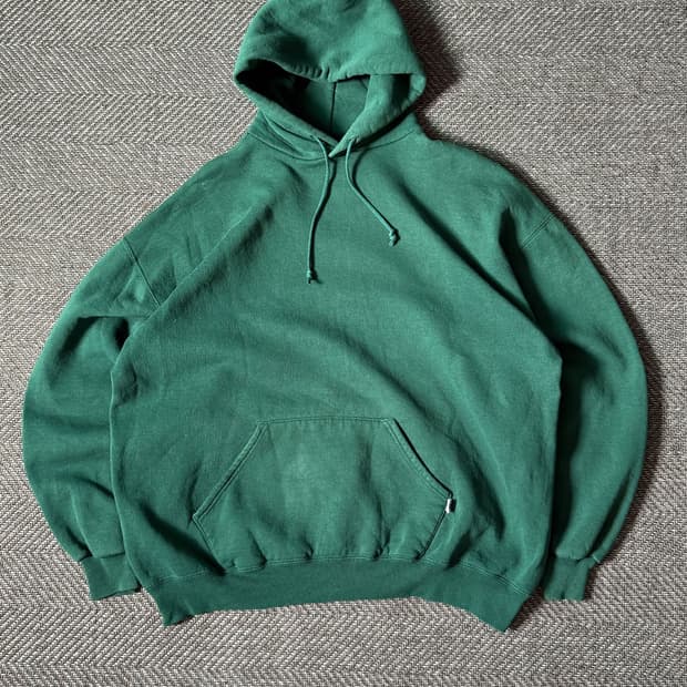 90s USA 러셀 애슬레틱 블랭크 스웻 풀오버 후디 (110)