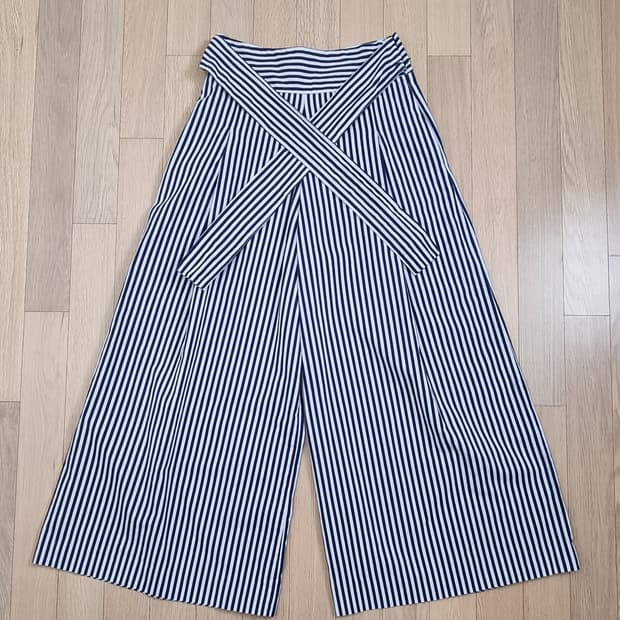 ZARA 스트라이프 와이드 팬츠 S _ 여성(27in)