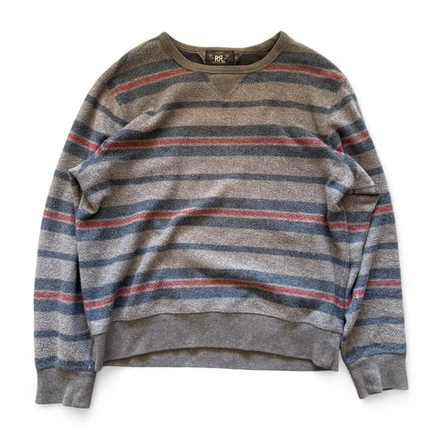 RRL 더블알엘 스트라이프 스웻셔츠