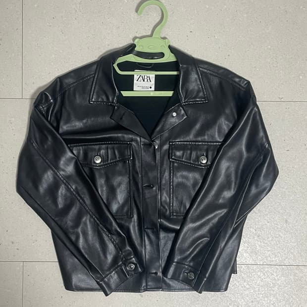 자라 페이크레더 자켓