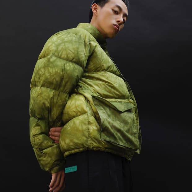 Y.E.S Dyed Down Jacket Lime