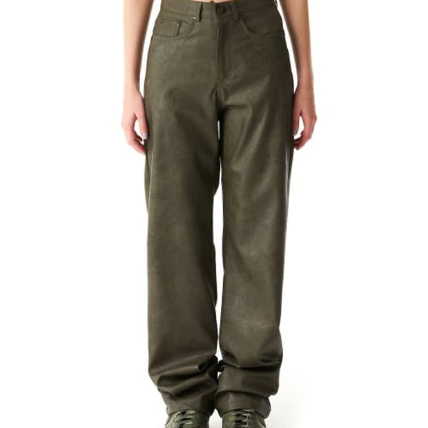 Badee 배디 에코 레더 팬츠