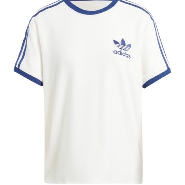 Adidas 테리 3s 티셔츠 오프 화이트 