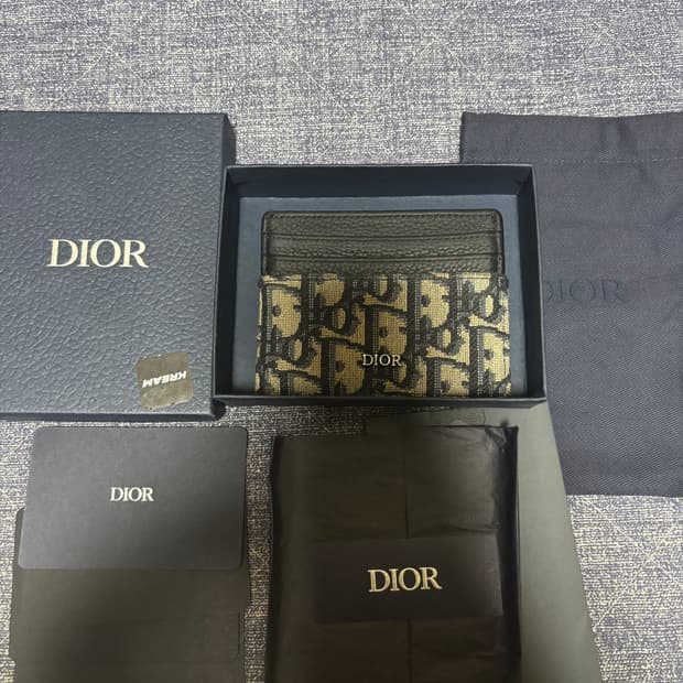 디올 오블리크 카드지갑