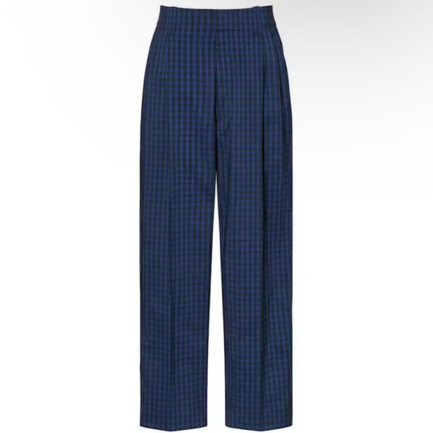 (L) 유니클로 마르니 와이드 핏 체크팬츠