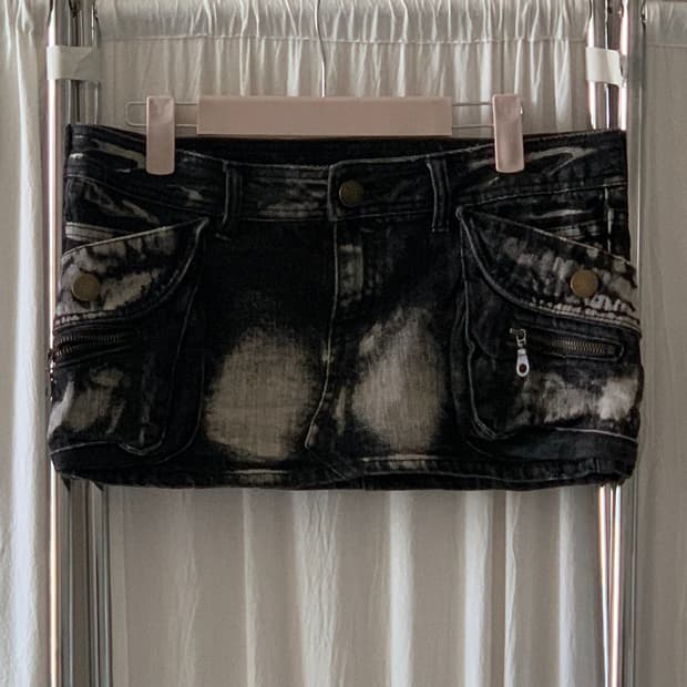 빈티지 포켓 미니스커트