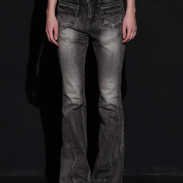 보헤미안서울FRONT POCKET BOOTS CUT DENIM PANTS