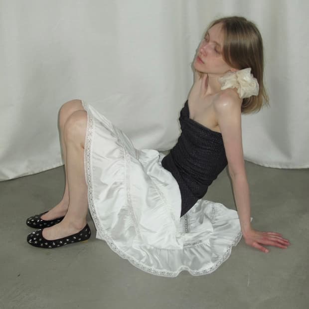 SINBOS 레이스 스커트