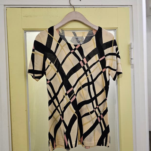 Italy Marlenedam 램스울 패턴 니트