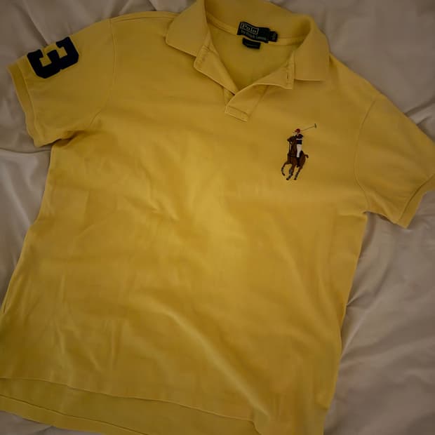 노랑 빅포니 반팔 카라티