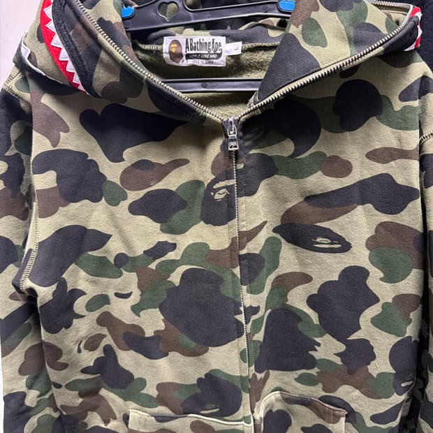 베이프 샤크후드 녹계 L