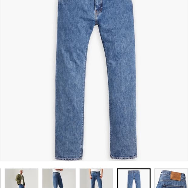 Levi's 505 34 32 레귤러 셀비진 진
