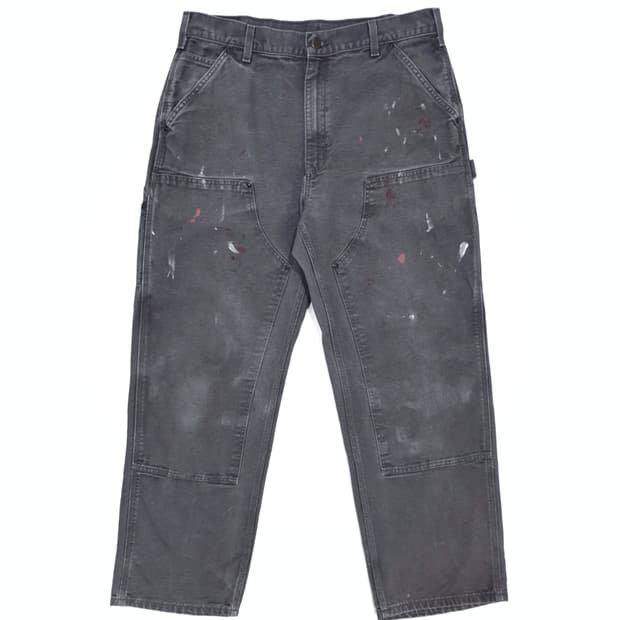 칼하트 더블니 빈티지 gvl 그레이 (34~35) 디스트레스