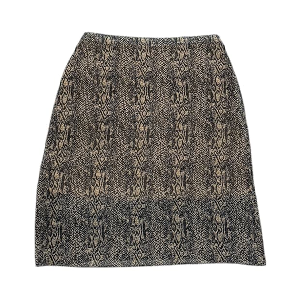 미스치프 쉬폰 레이어드 스커트 치마 파이톤 S