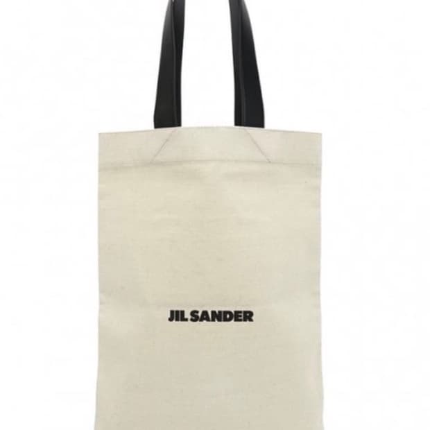 질샌더 캔버스 도트백