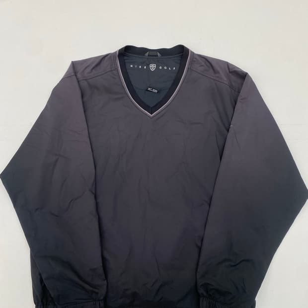 나이키 골프 V넥 바람막이 블랙 (M)